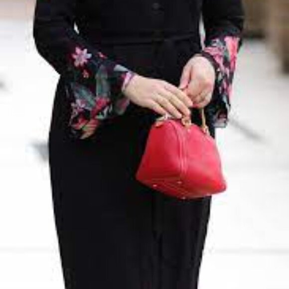 NWT ANNAH HARIRI BLACK GYPSY MODEST FLORAL BELTED BUTTON FRONT MAXI DRESS - 8 - Picture 12 of 12